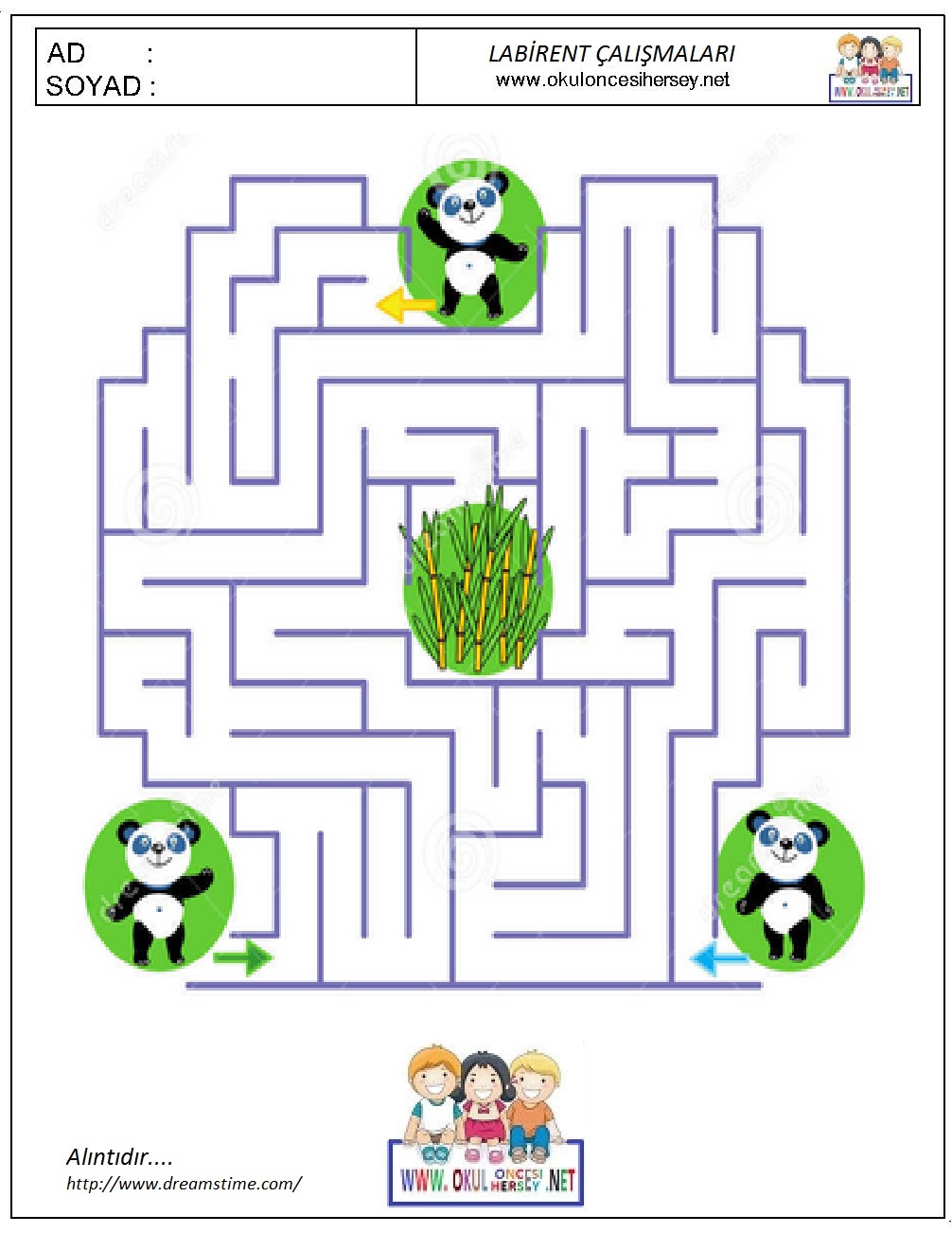 okul öncesi çizgi çalışmaları