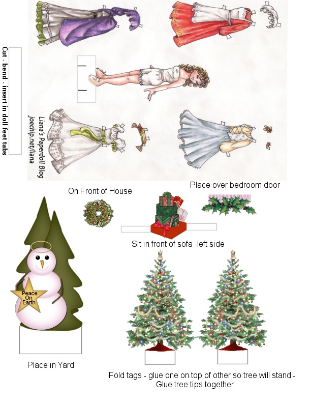 Çocuklar İçin  Barbie Evi Hazır Maket Şablonları  