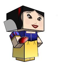 çocuklar için hazır çizgifilm karakterleri model maketi şablonu, paper craft model cartoon