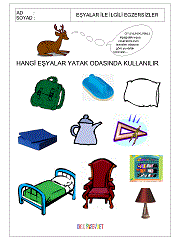 okul öncesi kavram gelişim çalışmaları eşyalar kavramı