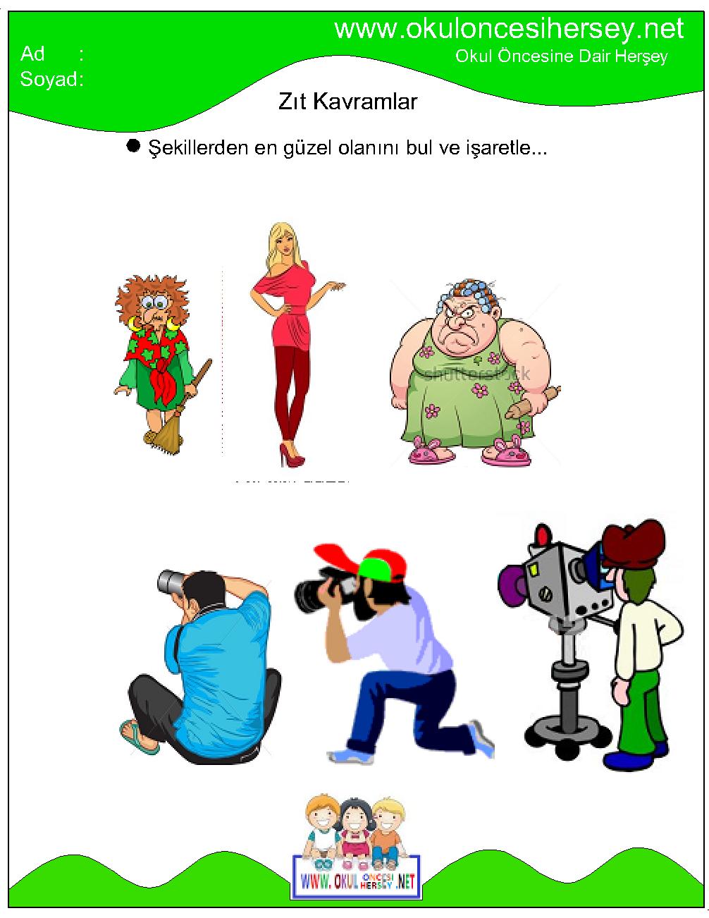 okul öncesi çizgi çalışmaları