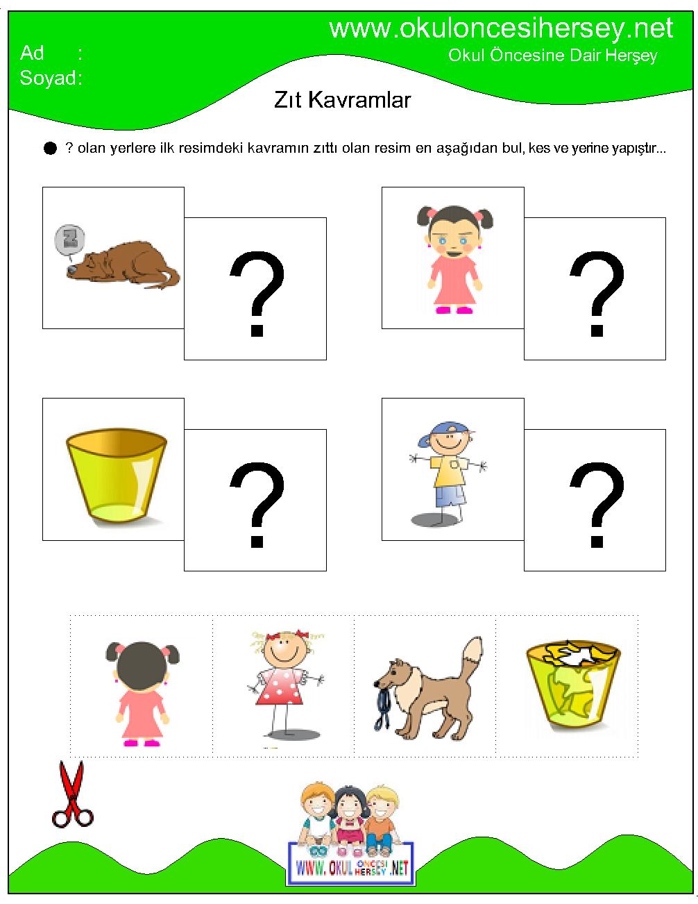 okul öncesi çizgi çalışmaları