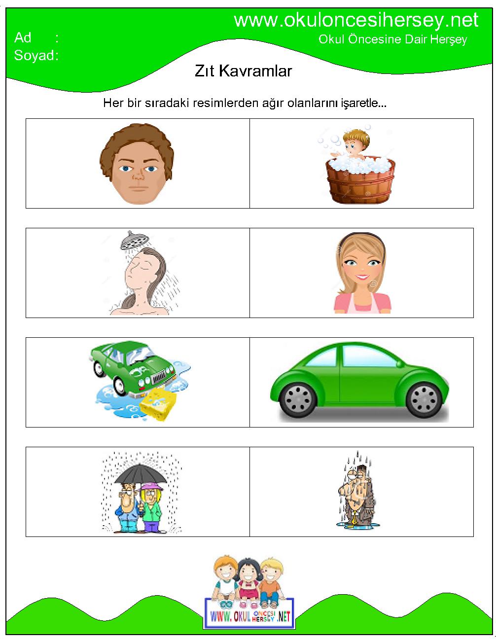 okul öncesi çizgi çalışmaları