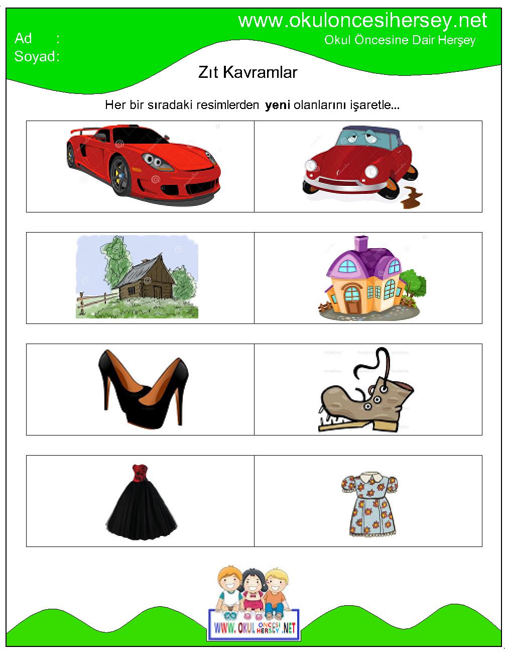 okul öncesi çizgi çalışmaları