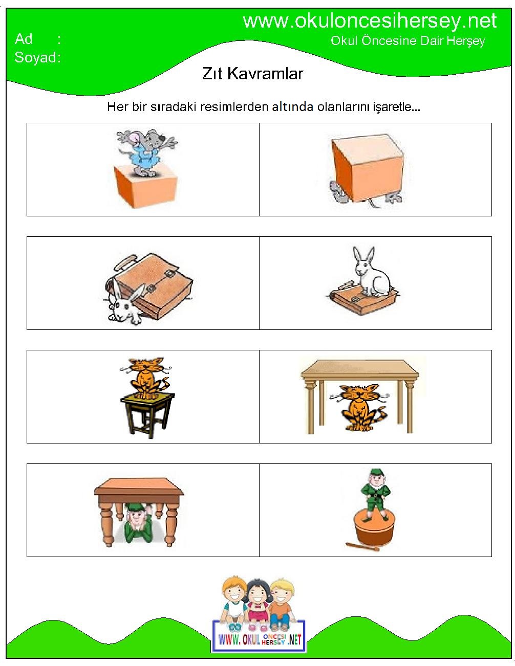 okul öncesi çizgi çalışmaları