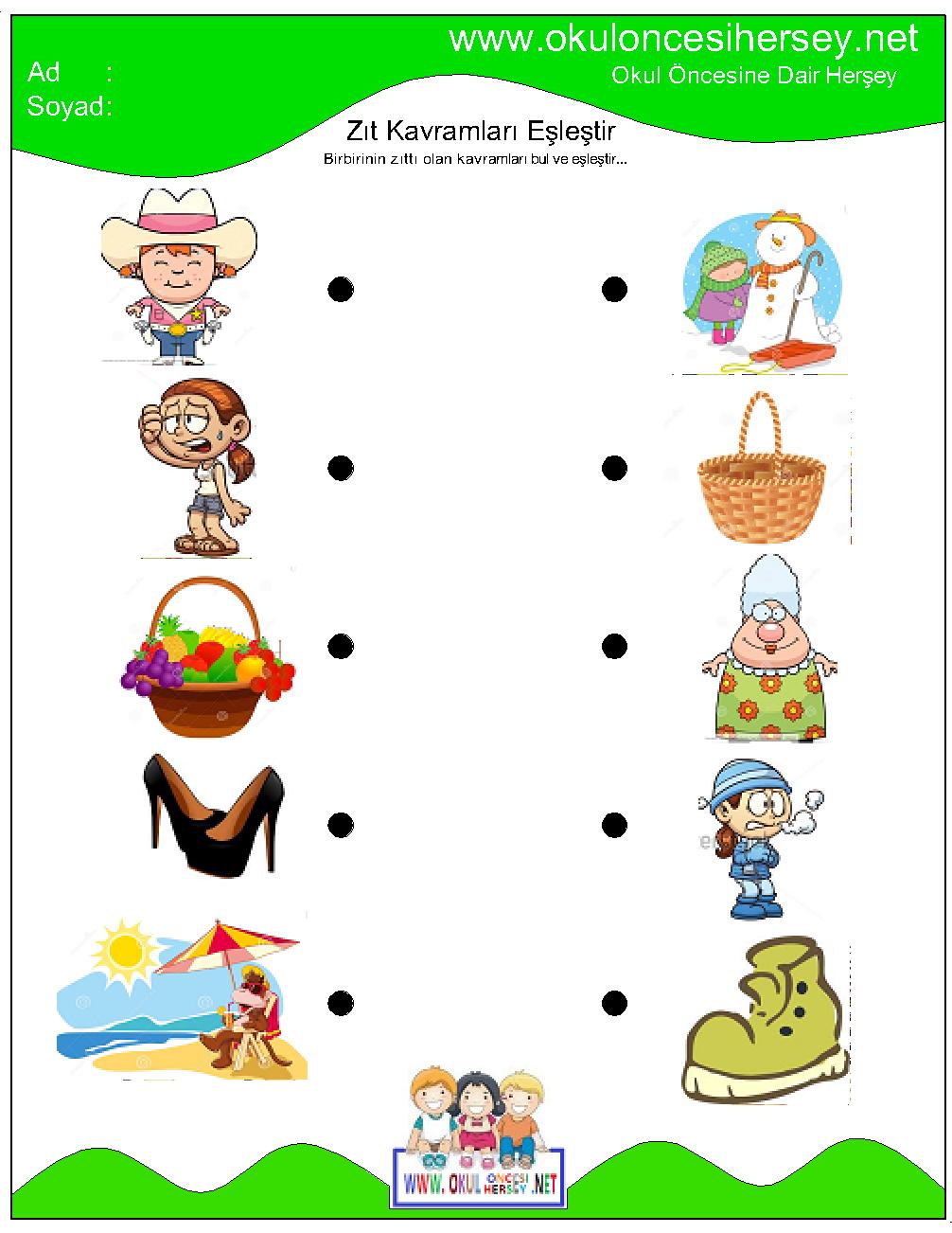 okul öncesi çizgi çalışmaları