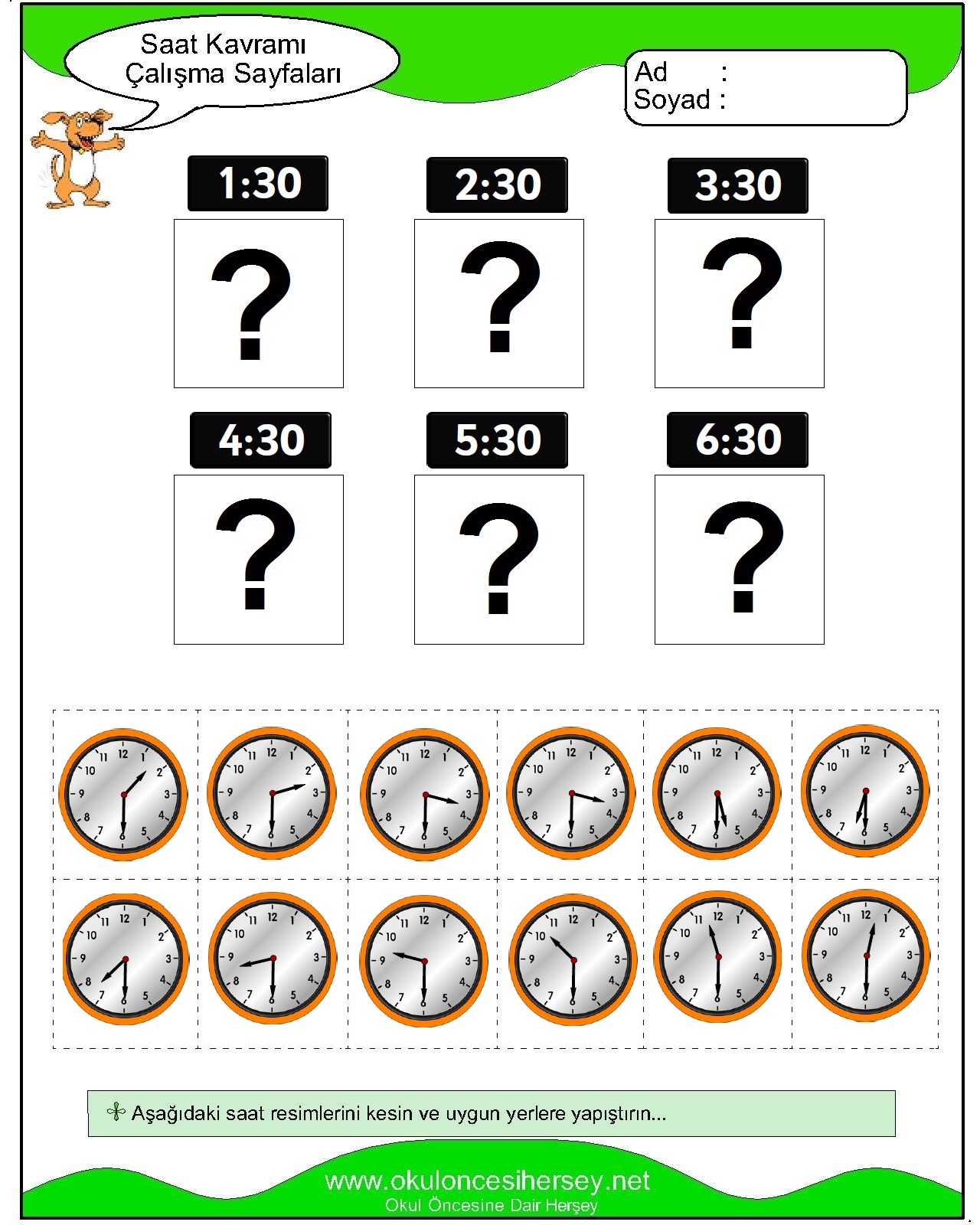 A Sesi Çalışma Sayfaları