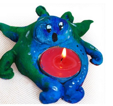 Seramik Hamurundan Deniz Anası Şeklinde Şamdan Yapma