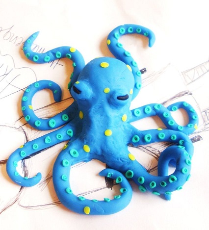 Oyun Hamurundan Ahtapot Yapımı