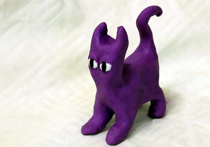 Oyun Hamurundan Kedi Yapımı