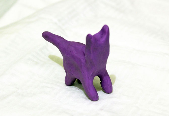 Oyun Hamurundan Kedi Yapımı