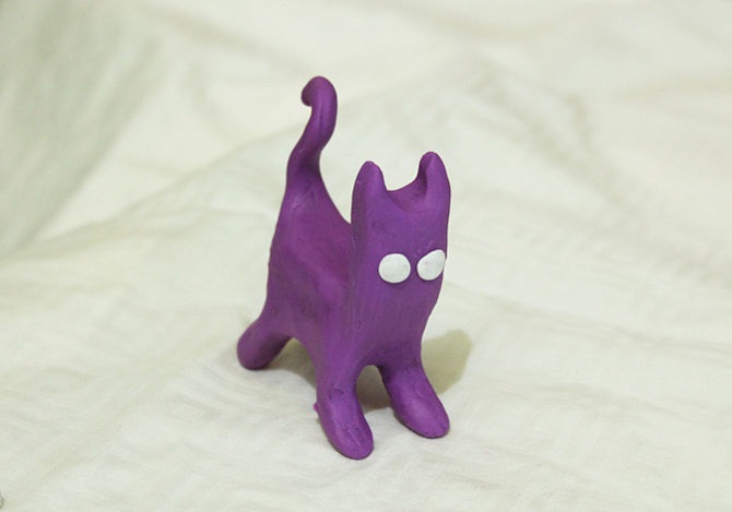 Oyun Hamurundan Kedi Yapımı