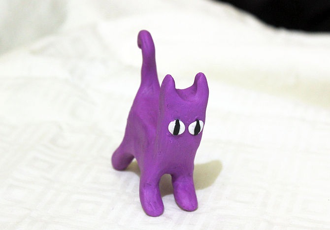 Oyun Hamurundan Kedi Yapımı