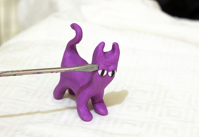 Oyun Hamurundan Kedi Yapımı