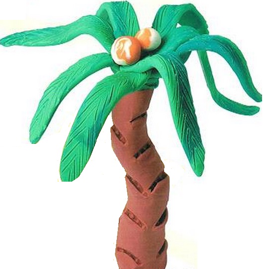 Oyun Hamurundan Palmiye Yapımı