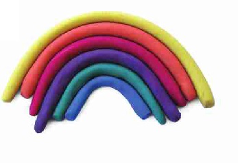 Oyun Hamurundan Gök Kuşağı Yapımı