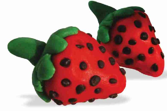 Oyun Hamurundan Çilek Yapımı