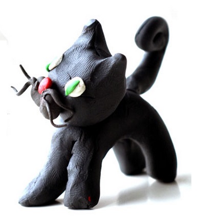 Tutkal Hamurundan Kara Kedi Yapımı Tarifi