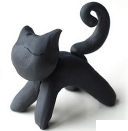 Tutkal Hamurundan Kara Kedi Yapımı Tarifi