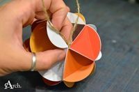 kağıttan süs yapımı resimli anlatımı