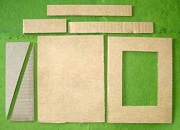 kağıttan-kartondan Eskitme görünüşlü çerçeve yapımı resimleri