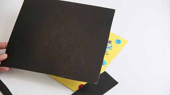 kağıttan-kartondan Sarı görünüşlü çerçeve yapımı resimleri