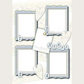 kağıttan-kartondan hazır çerçeve şablonu kes-yapıştır