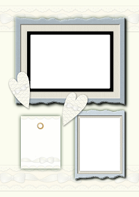 kağıttan-kartondan hazır çerçeve şablonu kes-yapıştır