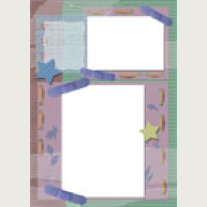 kağıttan-kartondan hazır çerçeve şablonu kes-yapıştır