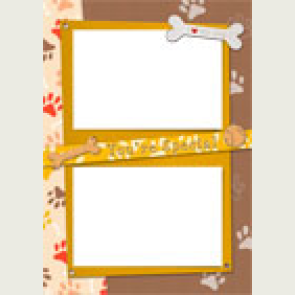 kağıttan-kartondan hazır çerçeve şablonu kes-yapıştır