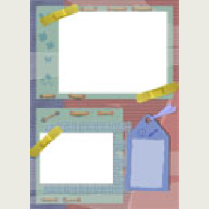 kağıttan-kartondan hazır çerçeve şablonu kes-yapıştır