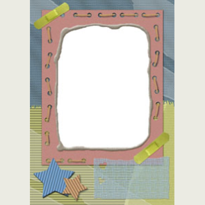 kağıttan-kartondan hazır çerçeve şablonu kes-yapıştır