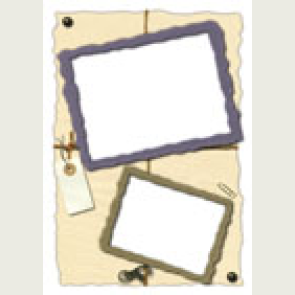 kağıttan-kartondan hazır çerçeve şablonu kes-yapıştır