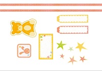 kağıttan-kartondan hazır çerçeve şablonu kes-yapıştır