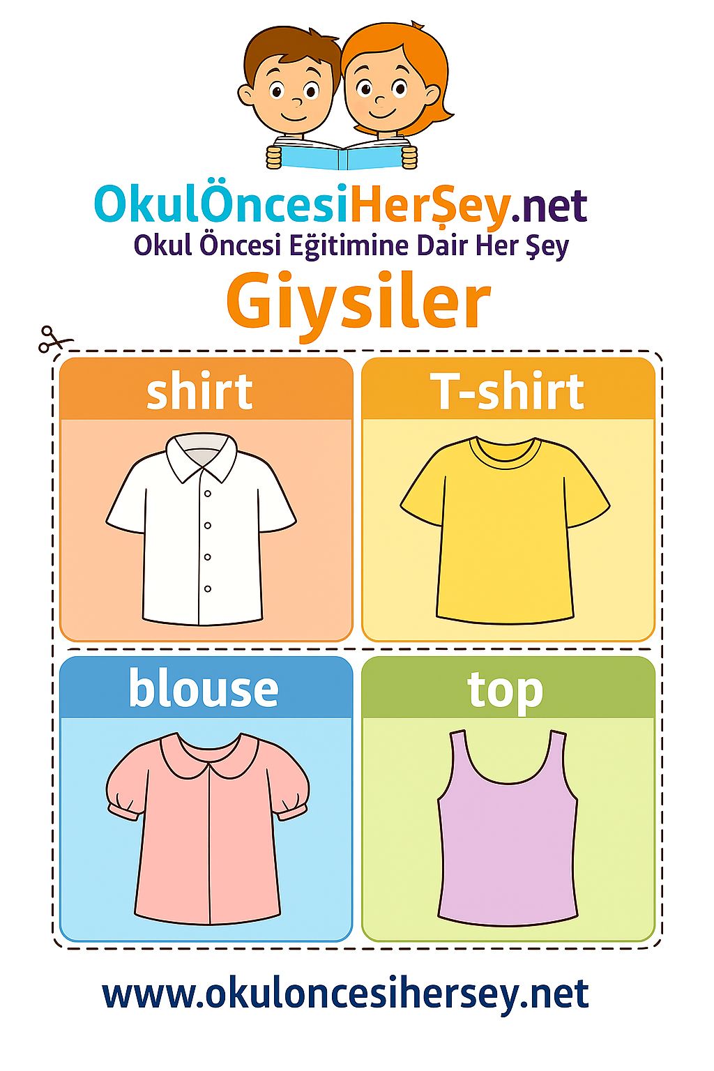 İngilizce Giyim-Aksesuar Flashkart