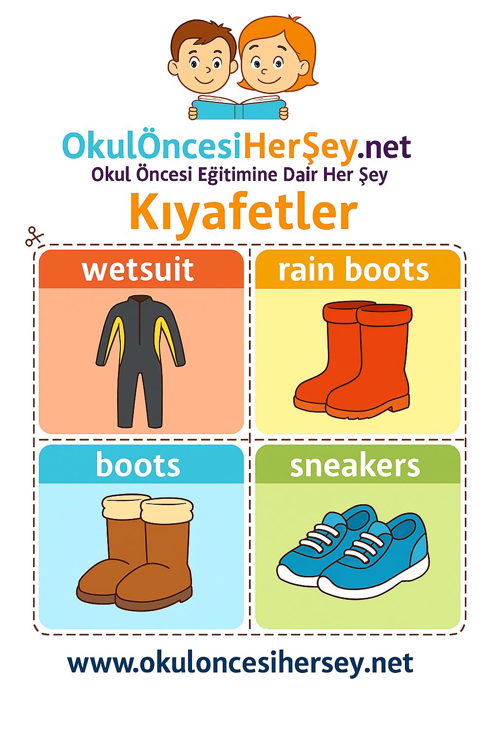 İngilizce Giyim-Aksesuar Flashkart