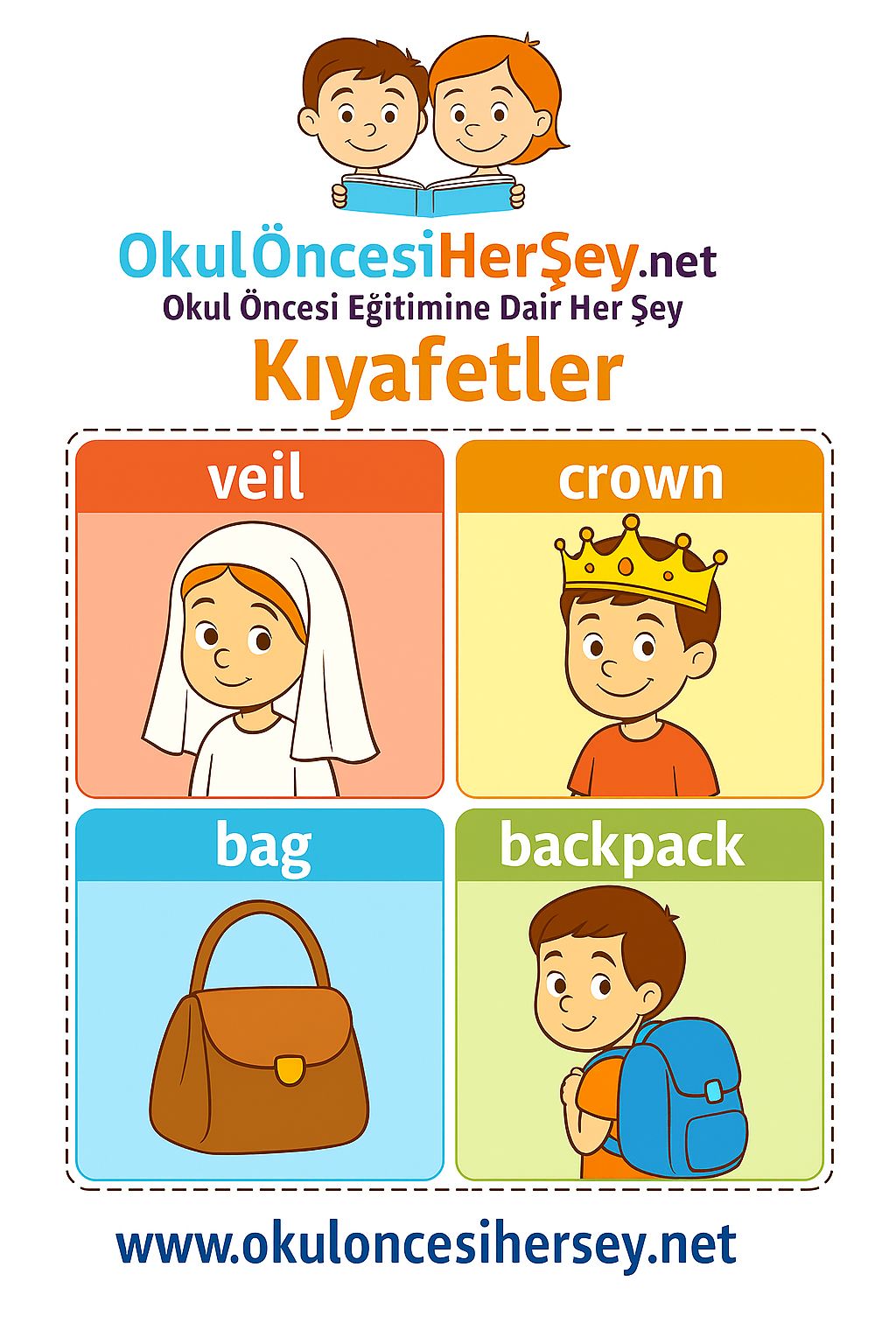 İngilizce Giyim-Aksesuar Flashkart