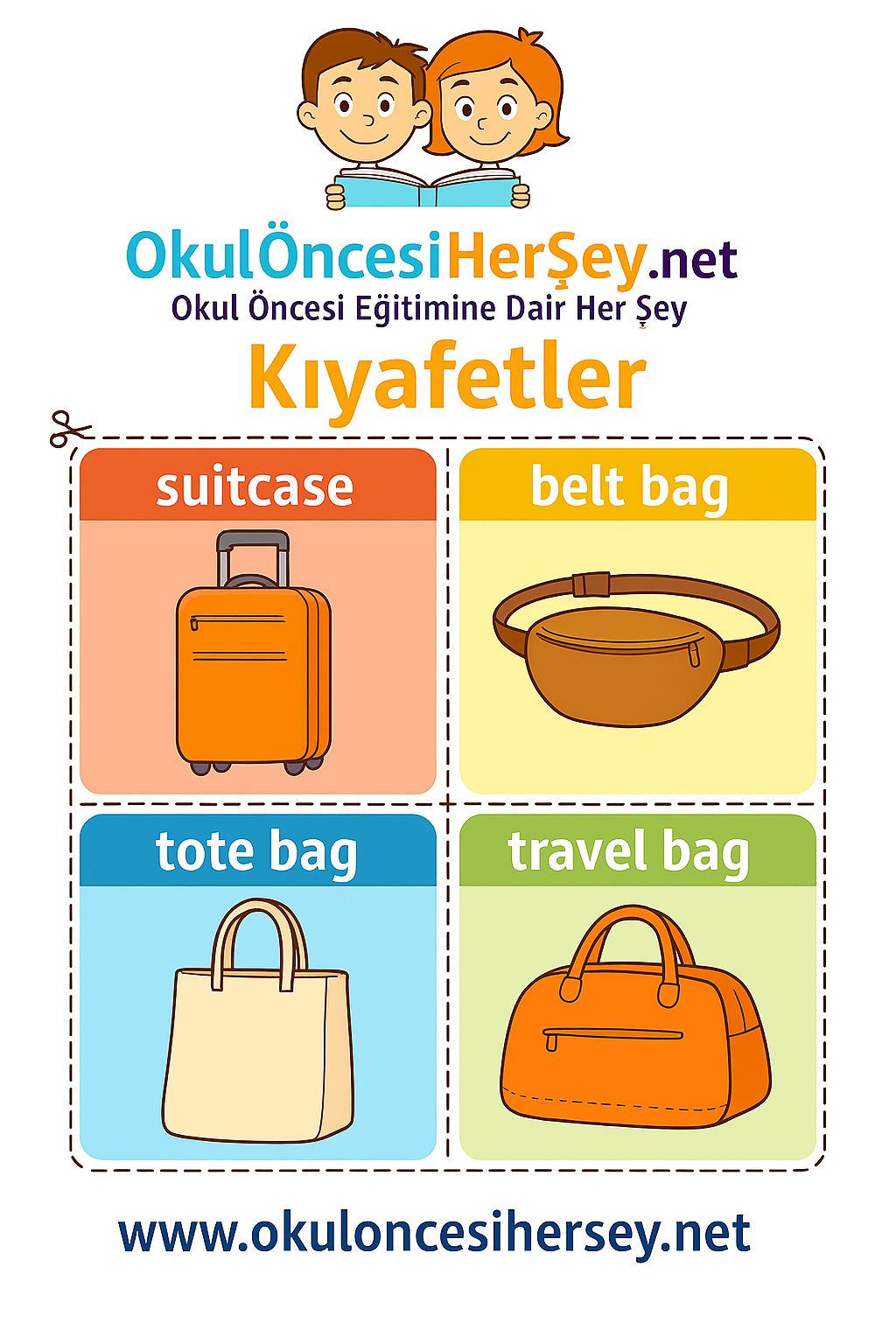 İngilizce Giyim-Aksesuar Flashkart