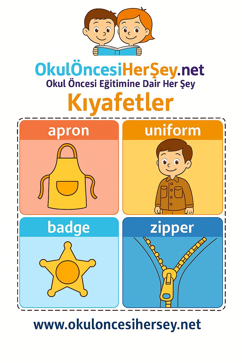 İngilizce Giyim-Aksesuar Flashkart