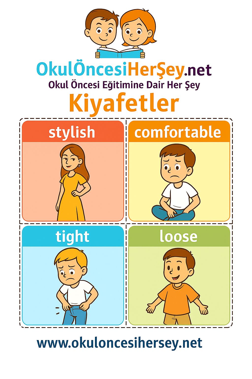 İngilizce Giyim-Aksesuar Flashkart