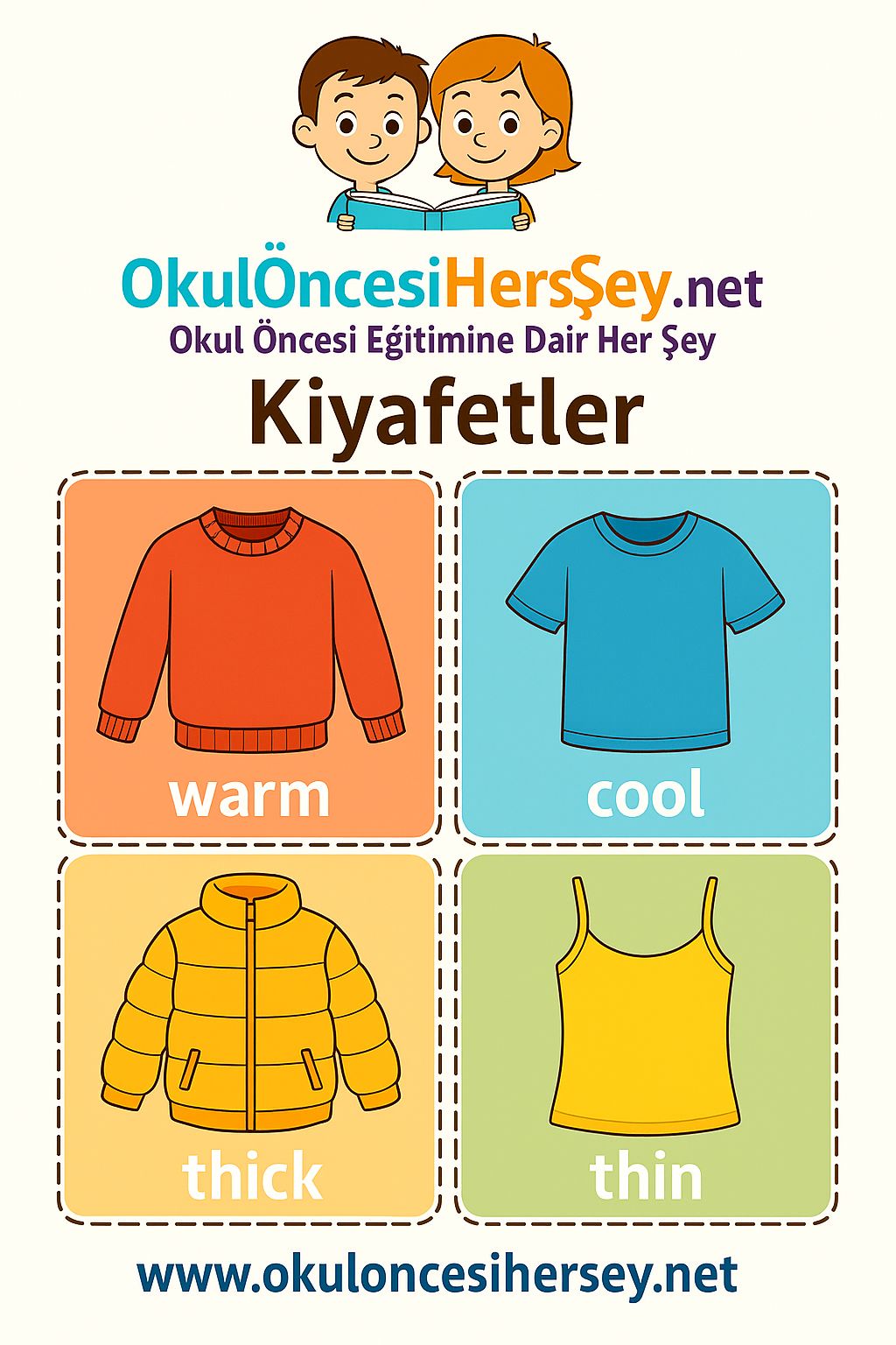 İngilizce Giyim-Aksesuar Flashkart