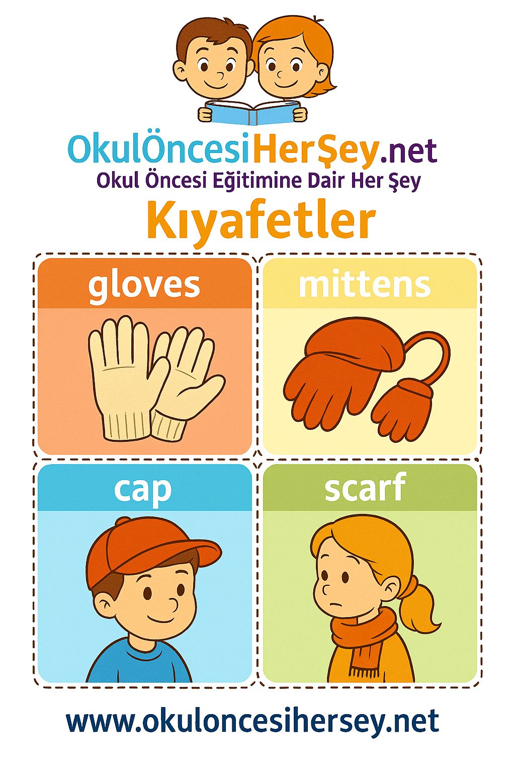 İngilizce Giyim-Aksesuar Flashkart