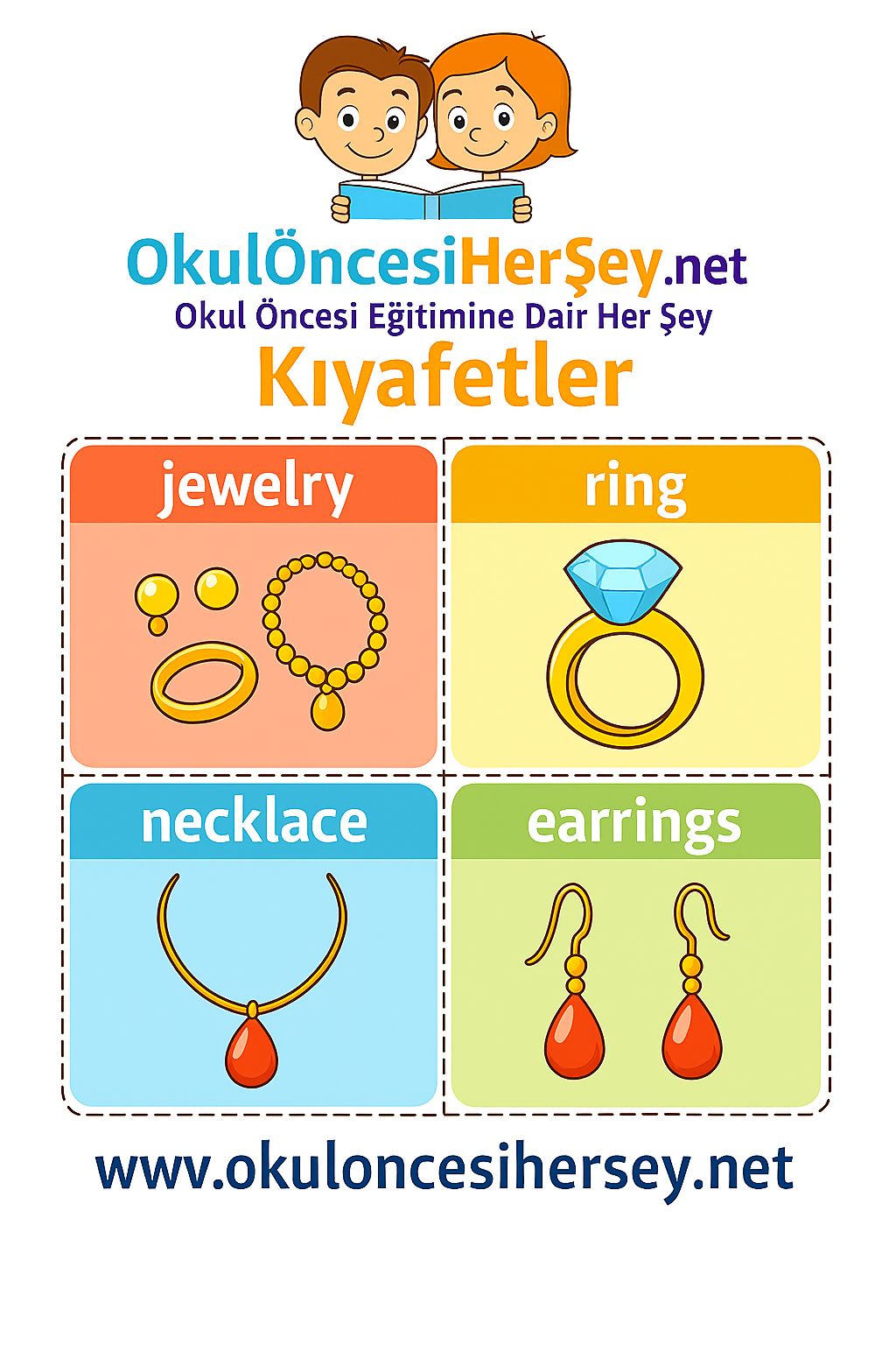 İngilizce Giyim-Aksesuar Flashkart