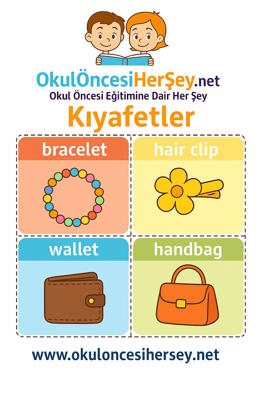 İngilizce Giyim-Aksesuar Flashkart