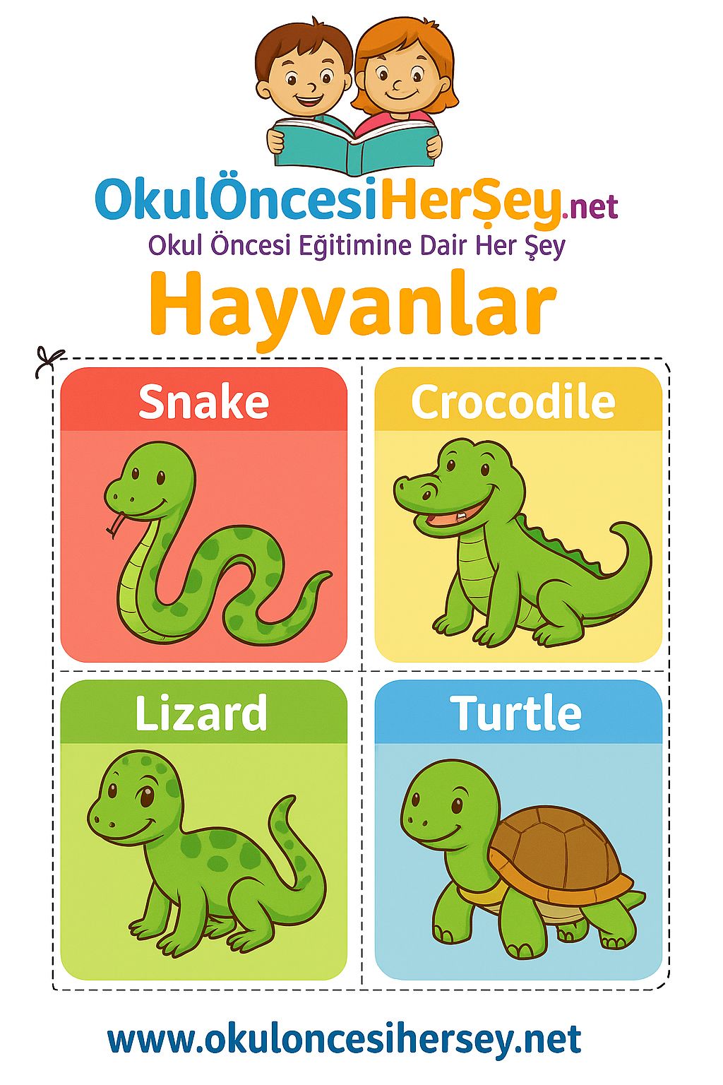 İngilizce Hayvanlar Flashkart