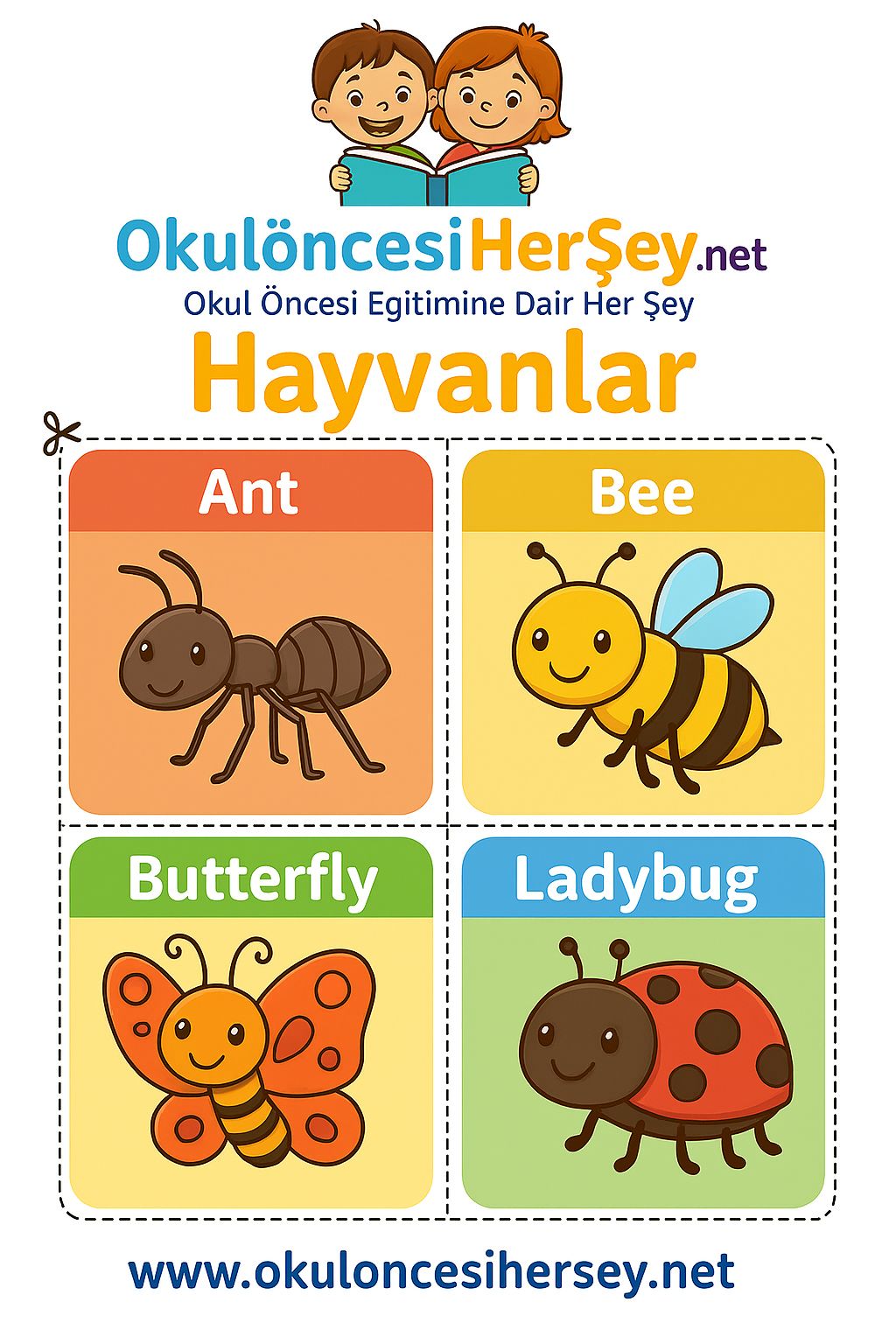 İngilizce Hayvanlar Flashkart