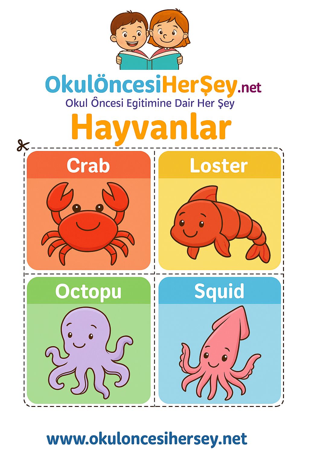 İngilizce Hayvanlar Flashkart