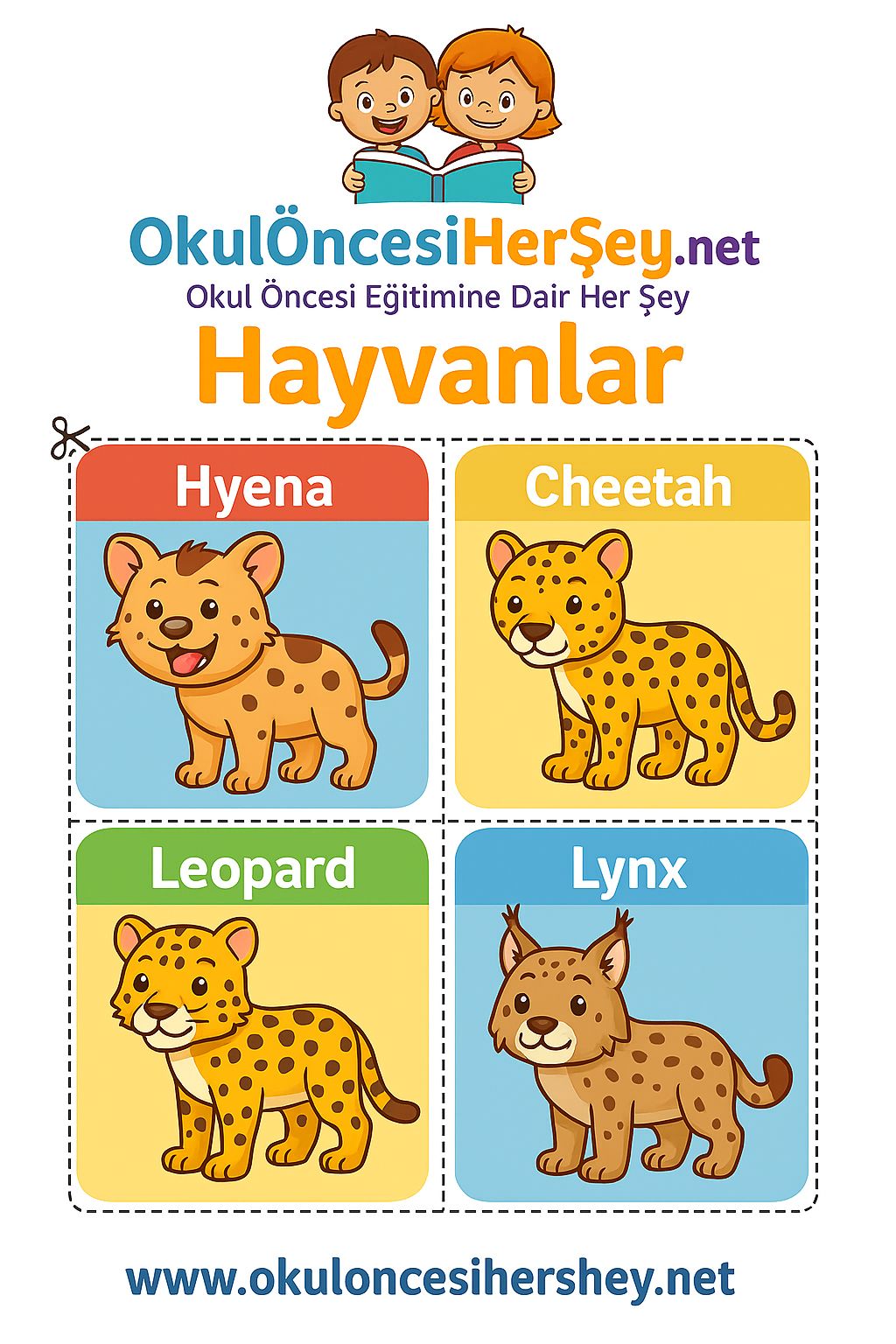 İngilizce Hayvanlar Flashkart