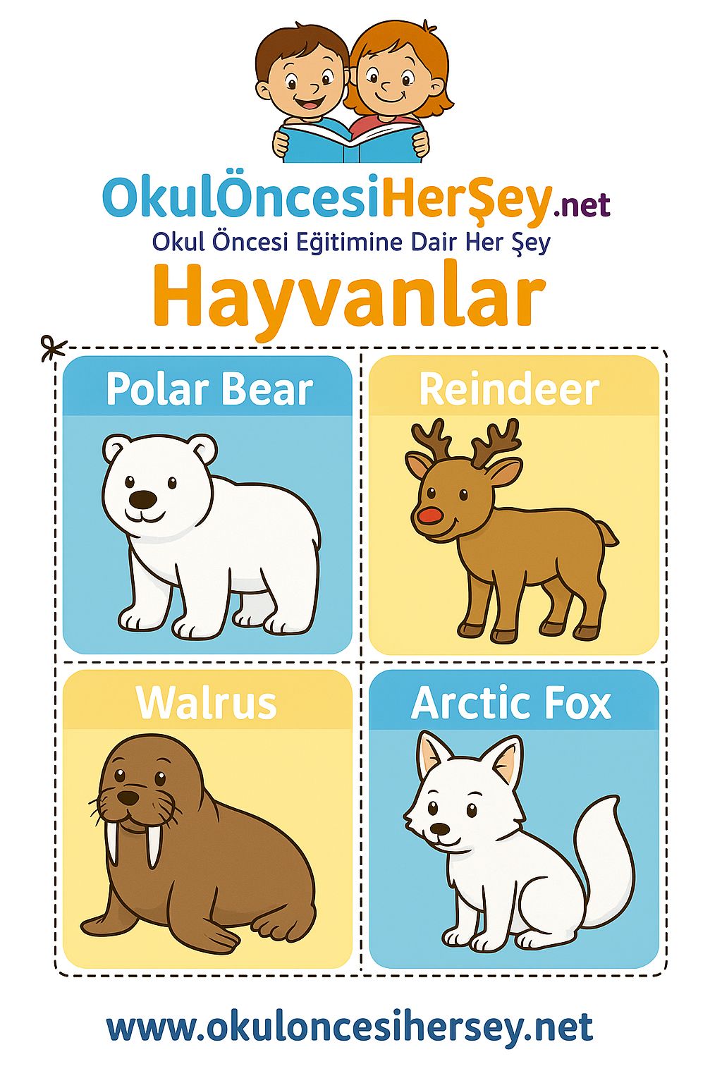 İngilizce Hayvanlar Flashkart