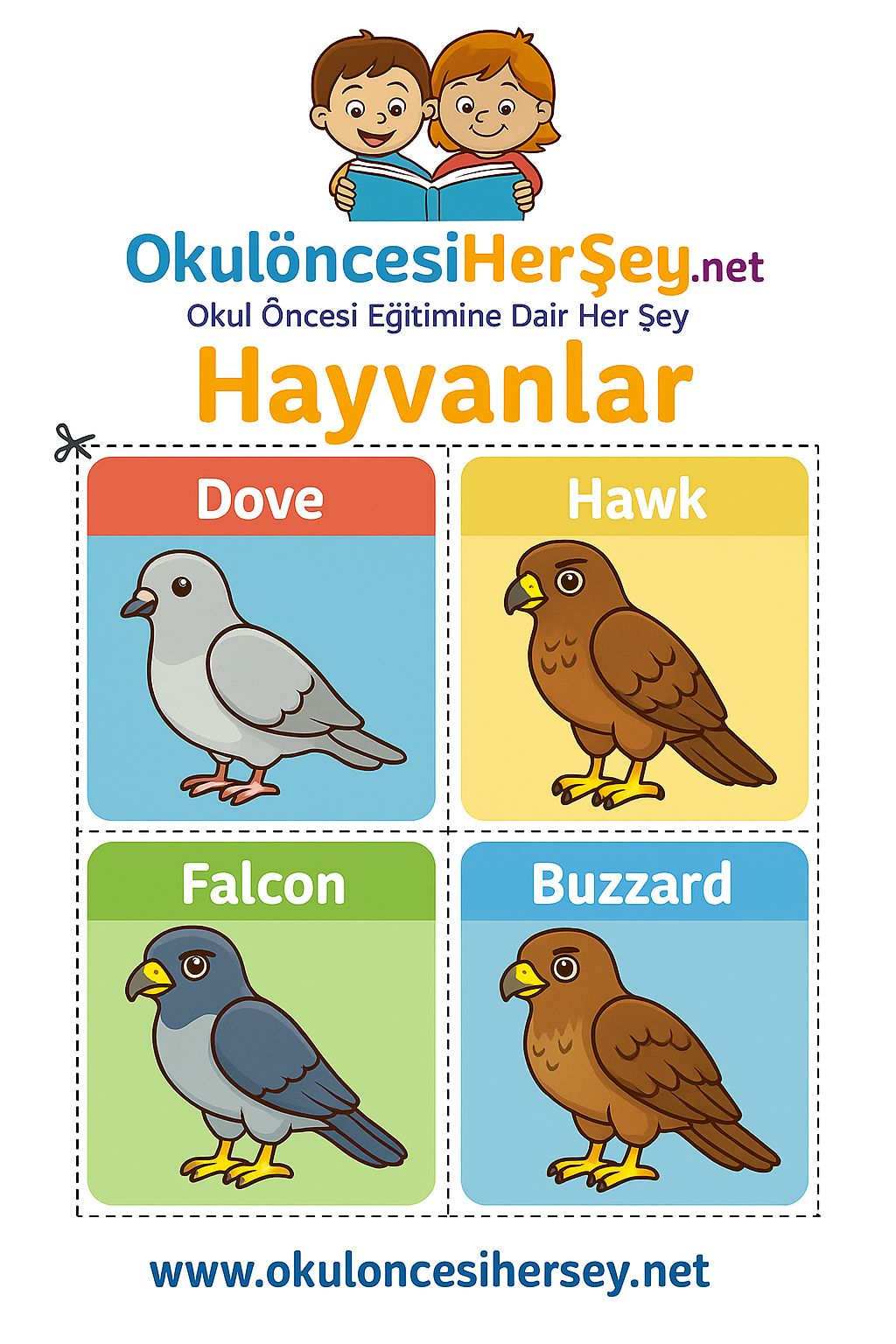İngilizce Hayvanlar Flashkart